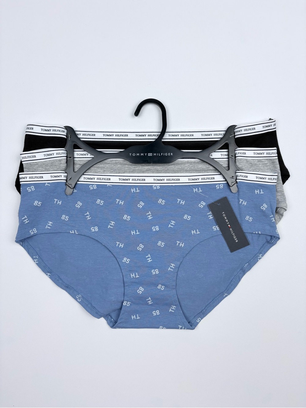 Tommy Hilfiger Hipster Women's Cotton Panties Underwear - 3 Pack Size Large